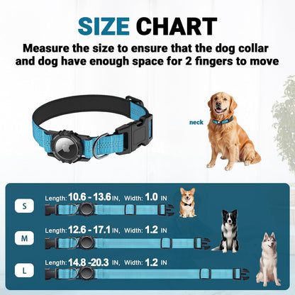Pawloc™ - Dog Collar with Waterproof AirTag Case