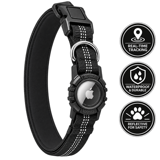 Pawloc™ - Dog Collar with Waterproof AirTag Case
