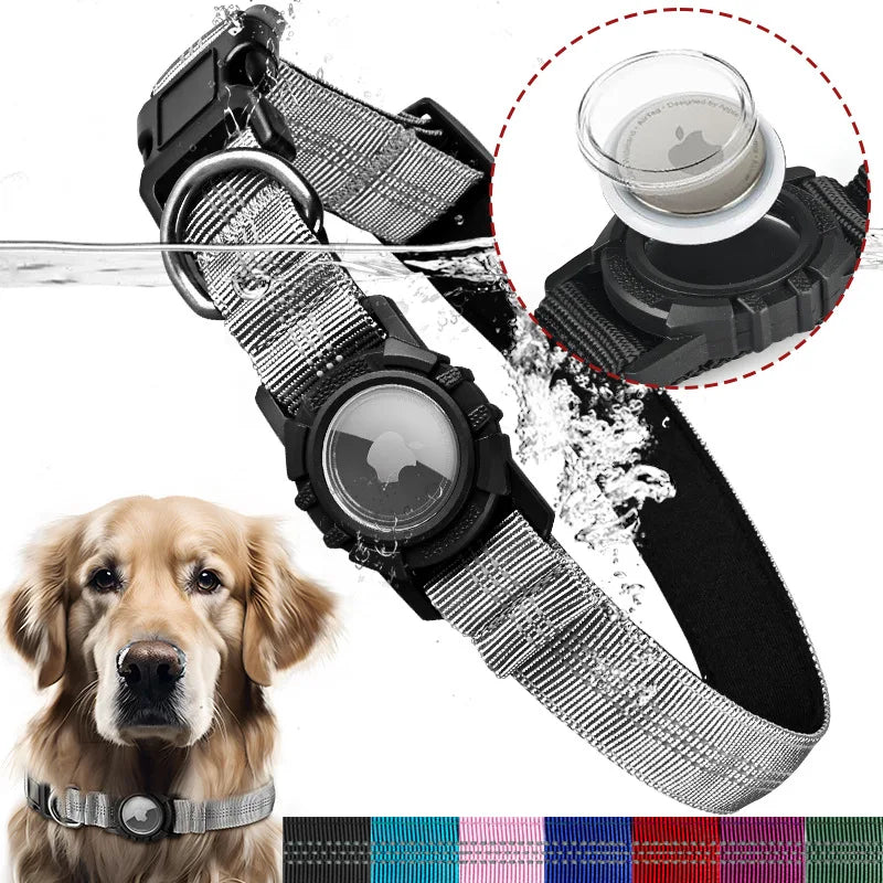 Pawloc™ - Dog Collar with Waterproof AirTag Case