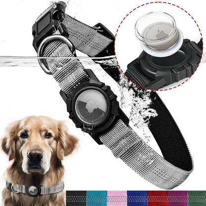 Pawloc™ - Dog Collar with Waterproof AirTag Case