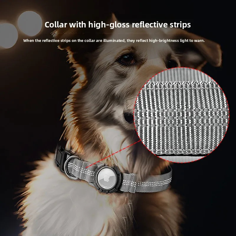 Pawloc™ - Dog Collar with Waterproof AirTag Case